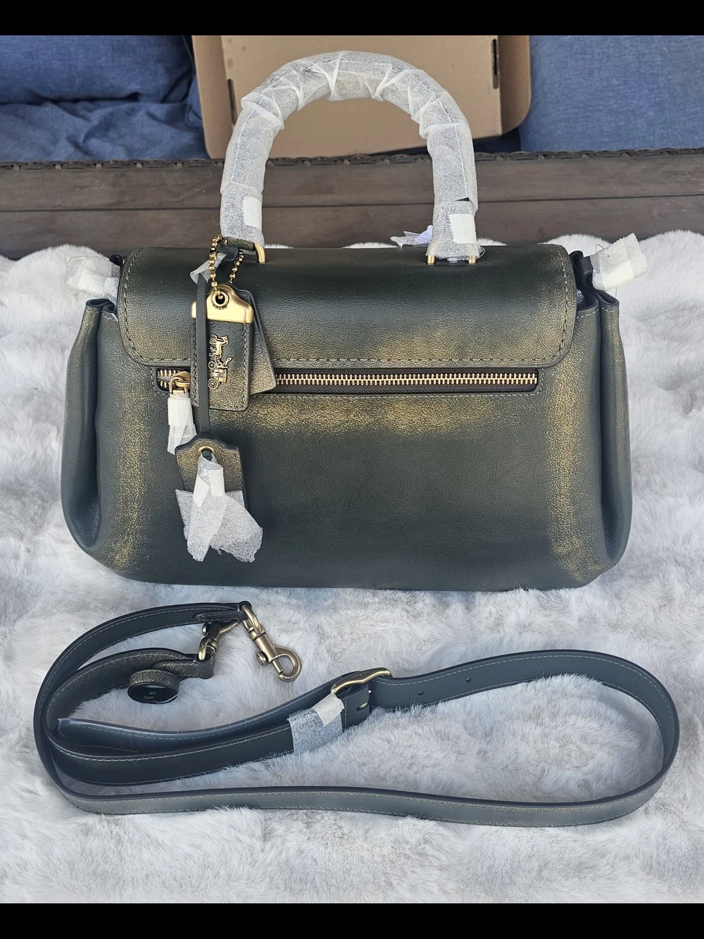 Coach dark green